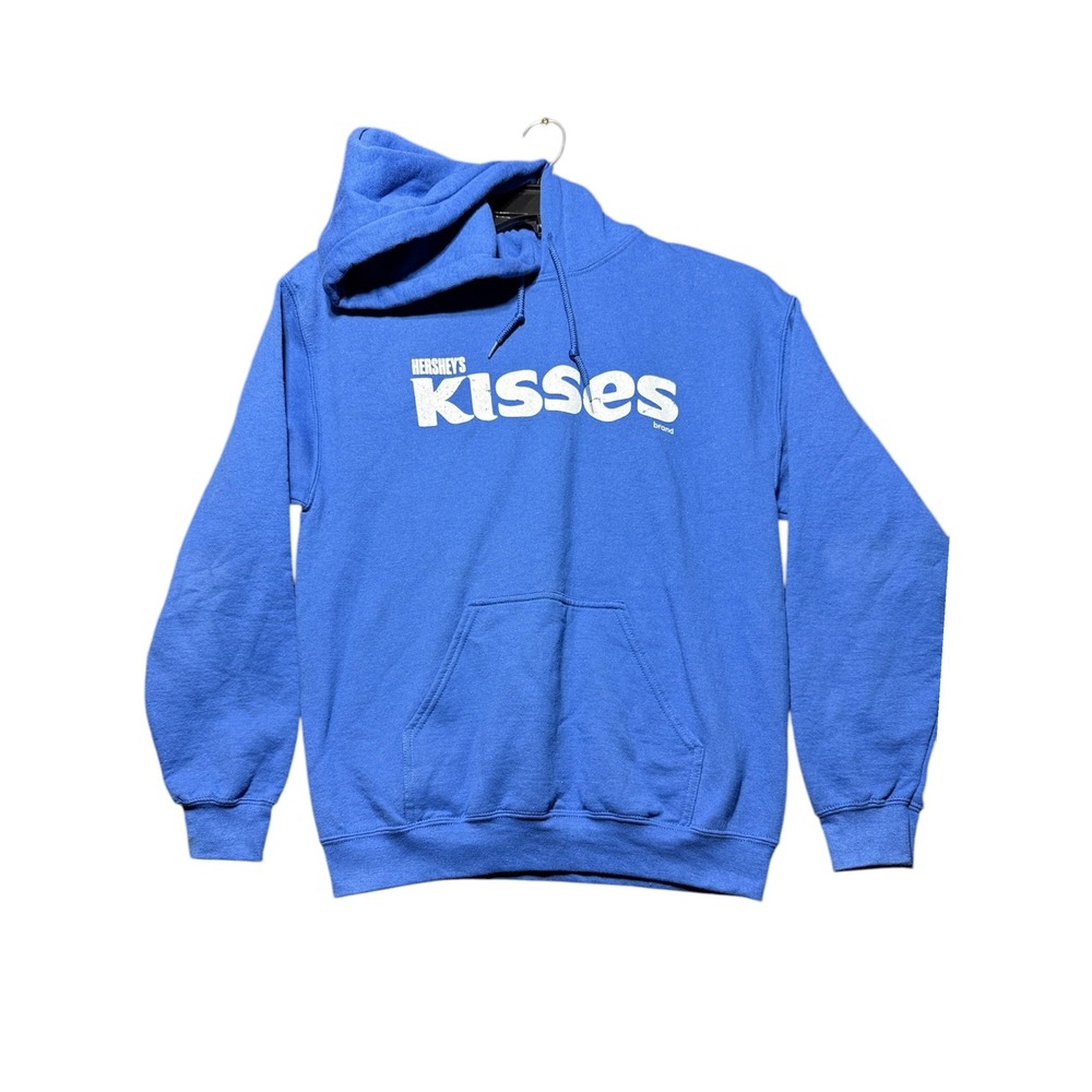 Gildan Hershey's Kisses Hoodie Mens M Blue Graphic Pullover